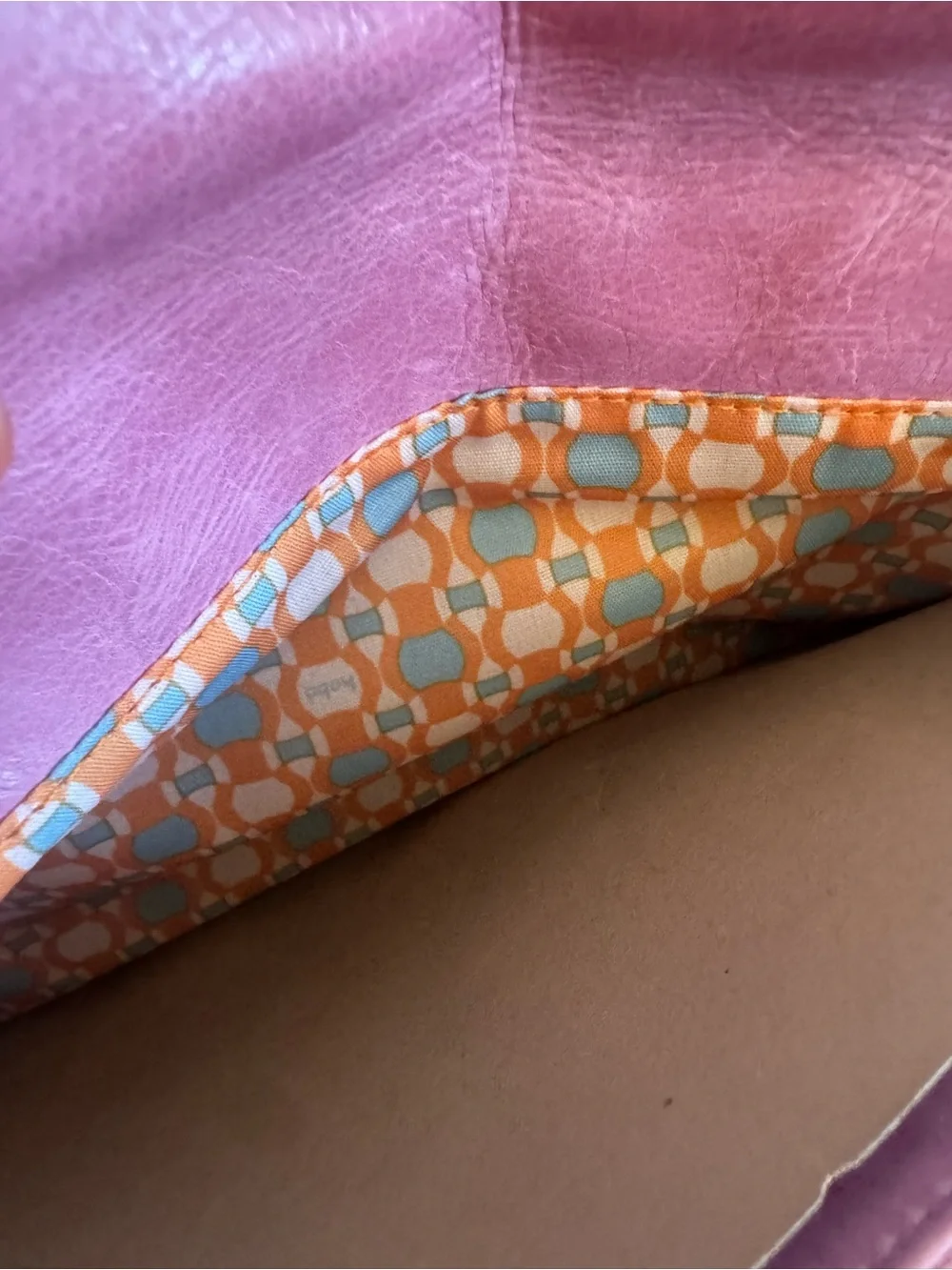 HOBO INTERNATIONAL HANDBAG JESSA LARGE LEATHER ENVELOPE CLUTCH BAG $158 LILAC